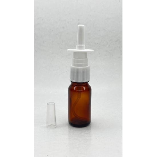 10 ml Kahverengi (Amber) Cam Burun Spreyi Şişesi