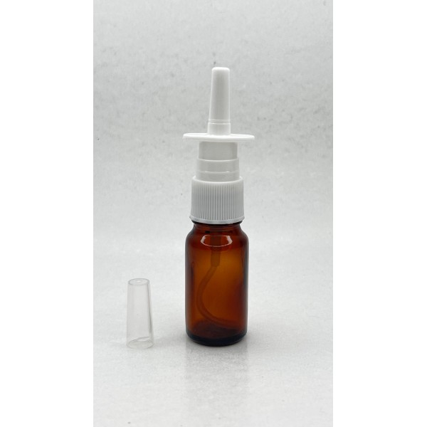 10 ml Kahverengi (Amber) Cam Burun Spreyi Şişesi