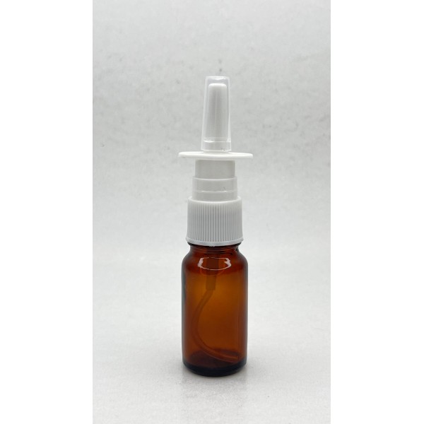 10 ml Kahverengi (Amber) Cam Burun Spreyi Şişesi