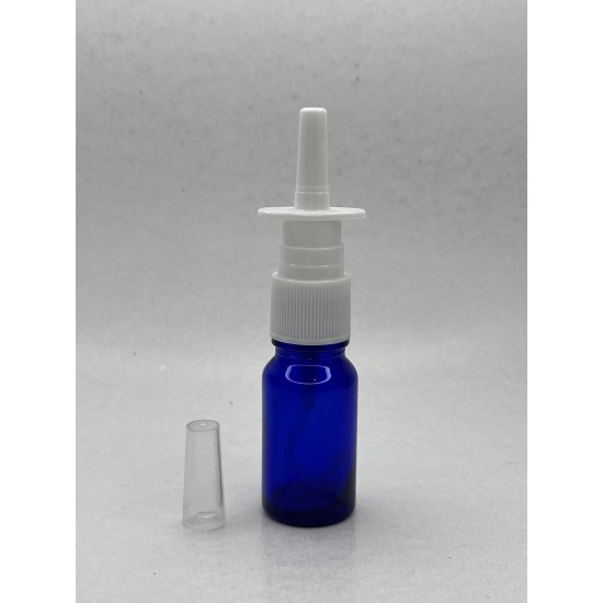 10 ml Mavi (Kobalt) Cam Burun Spreyi Şişesi