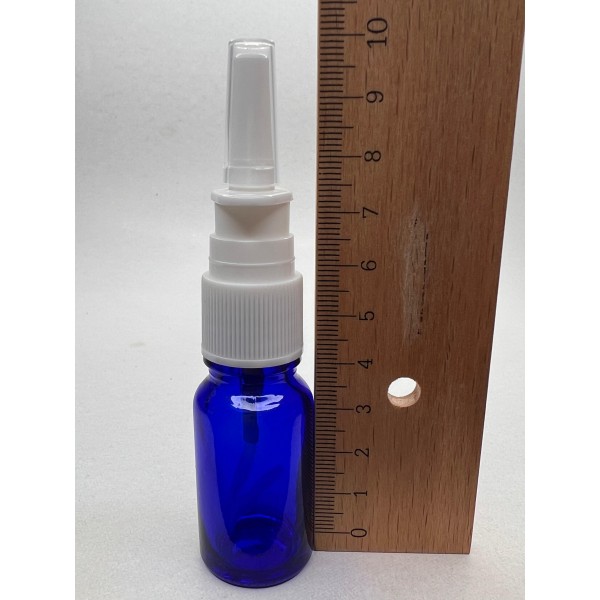 10 ml Mavi (Kobalt) Cam Burun Spreyi Şişesi