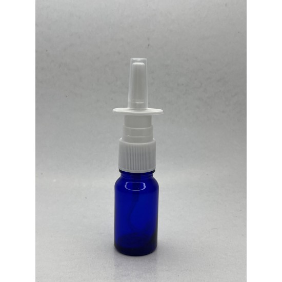 10 ml Mavi (Kobalt) Cam Burun Spreyi Şişesi