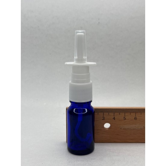 10 ml Mavi (Kobalt) Cam Burun Spreyi Şişesi