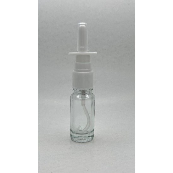 10 ml Şeffaf Cam Burun Spreyi Şişesi