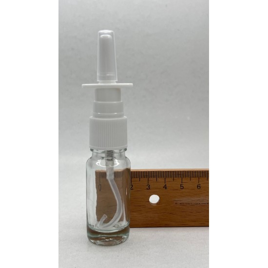 10 ml Şeffaf Cam Burun Spreyi Şişesi