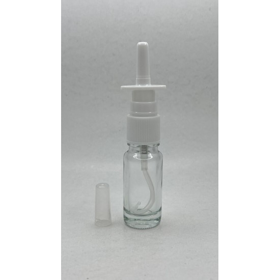 10 ml Şeffaf Cam Burun Spreyi Şişesi