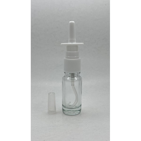 10 ml Şeffaf Cam Burun Spreyi Şişesi