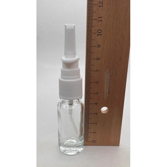 10 ml Şeffaf Cam Burun Spreyi Şişesi