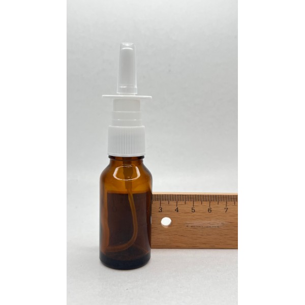 20 ml Kahverengi (Amber) Cam Burun Spreyi Şişesi