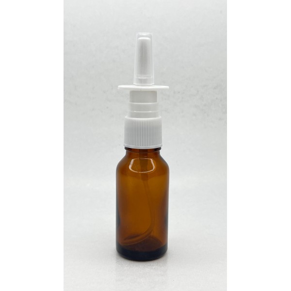 20 ml Kahverengi (Amber) Cam Burun Spreyi Şişesi