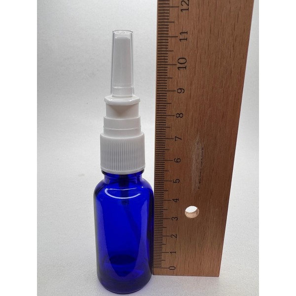 20 ml Mavi (Kobalt) Cam Burun Spreyi Şişesi