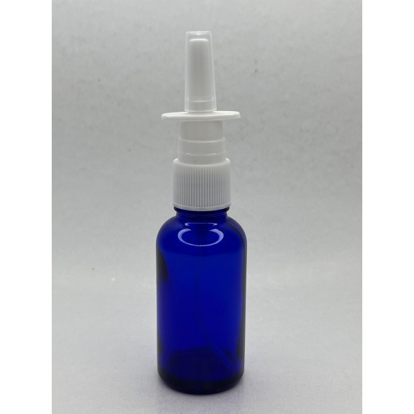 30 ml Mavi (Kobalt) Cam Burun Spreyi Şişesi