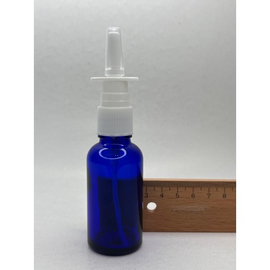 30 ml Mavi (Kobalt) Cam Burun Spreyi Şişesi