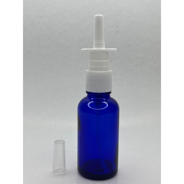 30 ml Mavi (Kobalt) Cam Burun Spreyi Şişesi