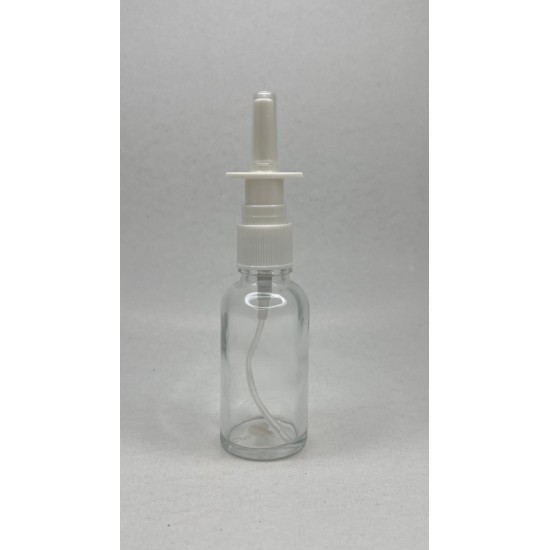 30 ml Şeffaf Cam Burun Spreyi Şişesi