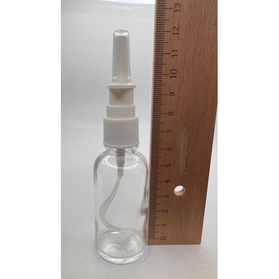 30 ml Şeffaf Cam Burun Spreyi Şişesi