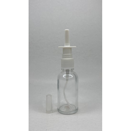 30 ml Şeffaf Cam Burun Spreyi Şişesi