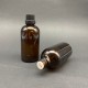 100ml kahverengi Şişe içten damlalıklı Siyah Renk