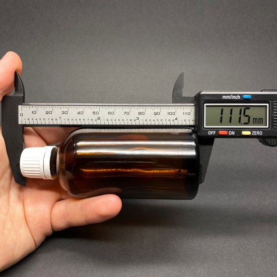 100ml kahverengi Şişe içten damlalıklı Beyaz Renk