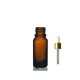 20 ml Kahverengi Cam Damlalıklı Şişe Gold Kapak Beyaz Emzik
