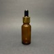 20ml kahverengi Cam Damlalıklı Gold kapak Siyah Emzik