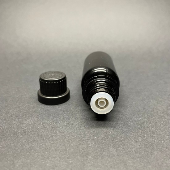 20ml kahverengi Şişe içten damlalıklı Siyah Renk