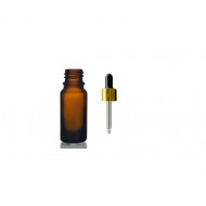 5ml kahverengi Cam Damlalıklı Gold kapak Siyah Emzik