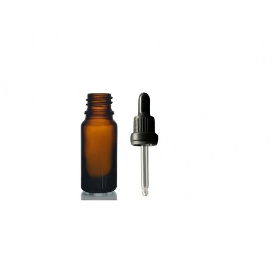 5ml kahverengi Cam Damlalıklı Siyah kapak Siyah Emzik