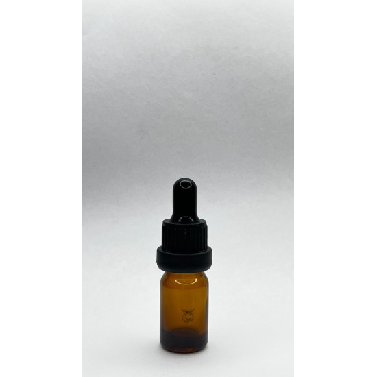 5ml kahverengi Cam Damlalıklı Siyah kapak Siyah Emzik