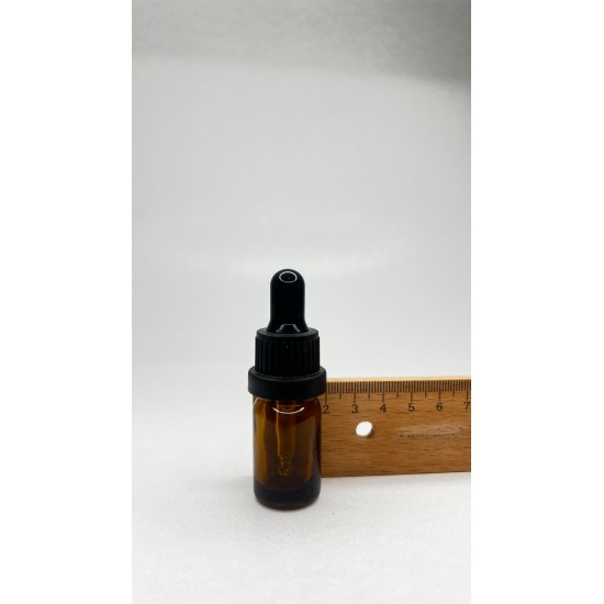 5ml kahverengi Cam Damlalıklı Siyah kapak Siyah Emzik