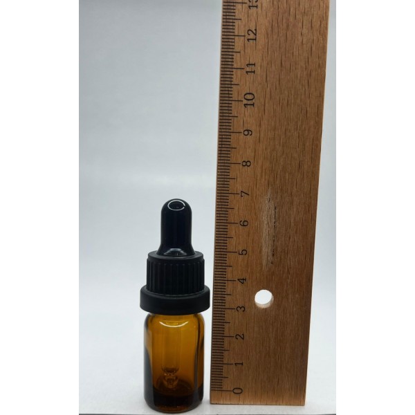5ml kahverengi Cam Damlalıklı Siyah kapak Siyah Emzik