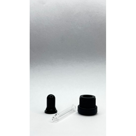 5ml kahverengi Cam Damlalıklı Siyah kapak Siyah Emzik