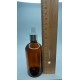 100 ml Kahverengi Cam Damlalıklı Şişe Gümüş Kapak Beyaz Emzik