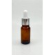 10 ml Kahverengi Cam Damlalıklı Şişe Gümüş Kapak Beyaz Emzik