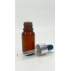 10 ml Kahverengi Cam Damlalıklı Şişe Gümüş Kapak Siyah Emzik