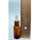 10 ml Kahverengi Cam Damlalıklı Şişe Gold Kapak Beyaz Emzik