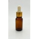 10 ml Kahverengi Cam Damlalıklı Şişe Gold Kapak Beyaz Emzik