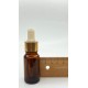 10 ml Kahverengi Cam Damlalıklı Şişe Gold Kapak Beyaz Emzik