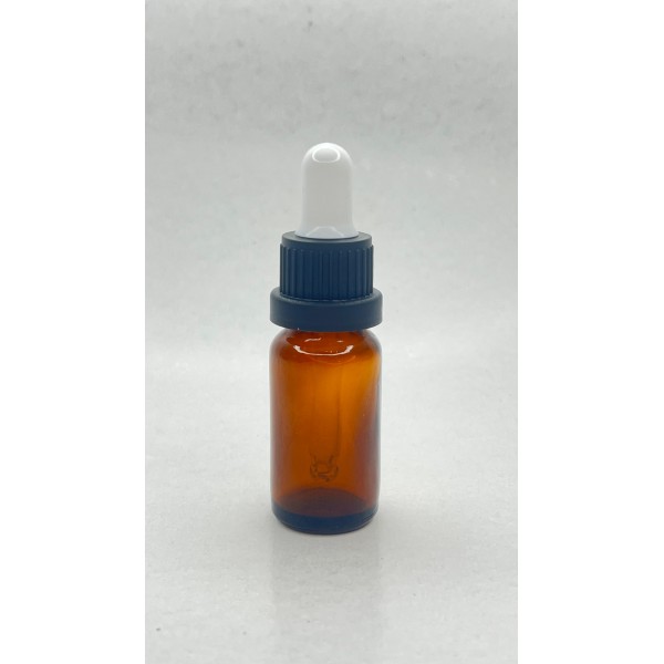 10 ml Kahverengi Cam Damlalıklı Şişe Siyah Kapak Beyaz Emzik