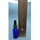 10 ml Mavi Cam Damlalıklı Şişe Gümüş Kapak Siyah Emzik