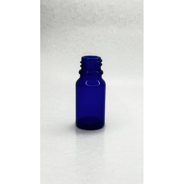 10 ml Mavi Cam Damlalıklı Şişe Siyah Kapak Siyah Emzik