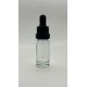 10 ml Şeffaf Cam Damlalıklı Şişe Siyah Kapak Siyah Emzik