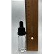 10 ml Şeffaf Cam Damlalıklı Şişe Siyah Kapak Siyah Emzik