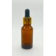 20 ml Kahverengi Cam Damlalıklı Şişe Gold Kapak Siyah Emzik