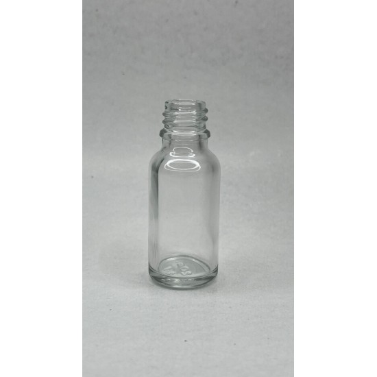 20 ml Şeffaf Cam Damlalıklı Şişe Gold Kapak Siyah Emzik