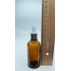 50 ml Kahverengi Cam Damlalıklı Şişe Gümüş Kapak Beyaz Emzik
