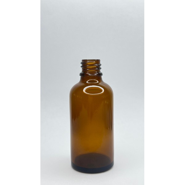 50 ml Kahverengi Cam Damlalıklı Şişe Gold Kapak Beyaz Emzik