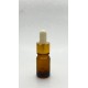5 ml Kahverengi Cam Damlalıklı Şişe Gold Kapak Beyaz Emzik
