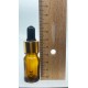 5 ml Kahverengi Cam Damlalıklı Şişe Gold Kapak Siyah Emzik 