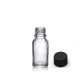 10ml-şeffaf-kobalt-cam-sise-siyah-plastik-duz-kapakli